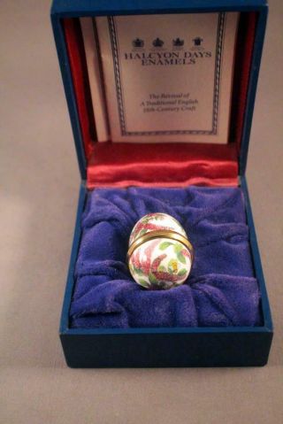 Halcyon Days Enamel Miniature Egg / Acorn - Perfect