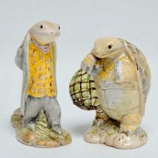Beswick Beatrix Potter Sir Isaac Newton & Mr.  Alderman Ptolemy Porcelain Figures