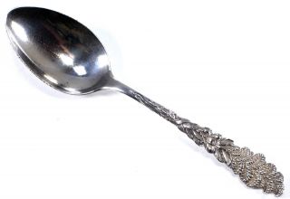 Vintage Wendall Mfg Co Sterling Silver Teaspoon With Floral Handle1890