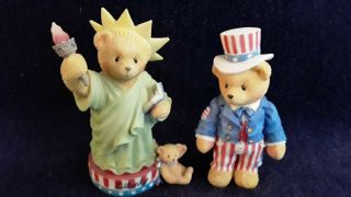 1997 Cherished Teddies Enesco Figurines Libby & Sam