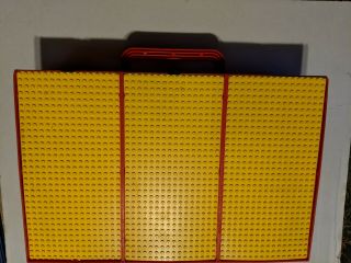 1989 Vintage Red Yellow,  Lego Storage Carry Case Box