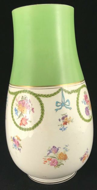 Collectible Antique Royal Winton Stoke On Trent Lg Porcelain Vase Lafayette