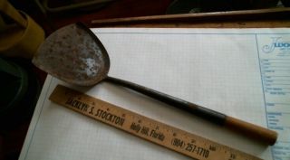 Coal Kitchen Stove Ash Shovel Antique Vintage Old Hand Tool Hardware Wood