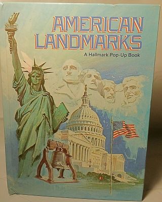 Vintage American Landmarks A Hallmark Pop - Up Book American History Kids Book