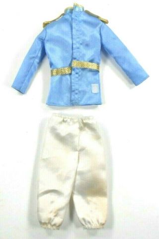 Vintage Barbie Ken Doll Clothes Fairy Tale Prince 2003 Blue Top White Pants 2