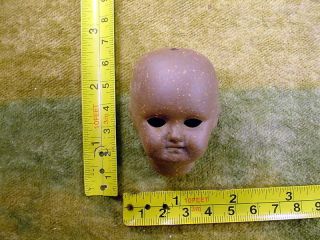 Vintage Excavated Painted Swivel Bisque Head Age 1890 Size 2.  1 Inch Art 11373