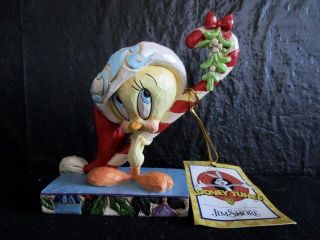 Jim Shore - Looney Tunes " Candy Cane Cutie " - Tweety Bird