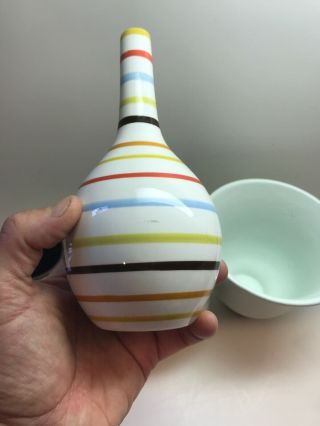 Jonathan Adler 4 Retro Vases (incl.  Celadon Green,  Stripes) Ceramic 3