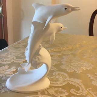 Vintage,  Fine Bone China By Freeman For Gg George Good Dolphins Figurine