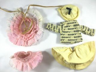 2 Tagged Vogue Ginny Outfits - Yellow Name Top W - Skort,  Pink Tutu (no Doll)