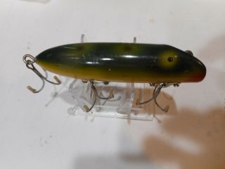 South Bend Bass Oreno Vintage Wood Lure Frog Color