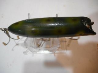 South Bend Bass Oreno Vintage Wood Lure Frog Color 2