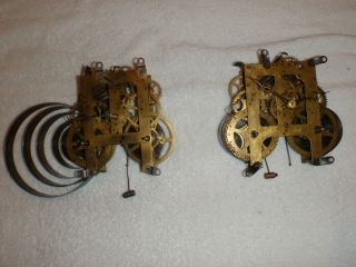 Sessions And Gilbert Antique 8 - Day American Clock Movements