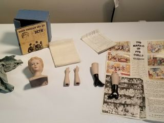 Bisque Porcelain Doll Kit,  Little Women Beth,  Shackman NY,  Japan 2