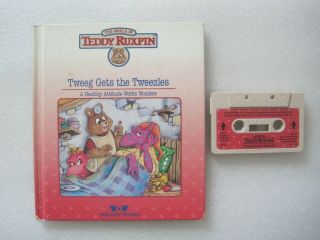 Vintage Teddy Ruxpin Tweeg Gets The Tweezles Book & Tape