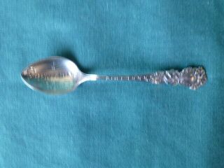 Antique Franklin Mass Good Luck Sterling Silver Souvenir Spoon