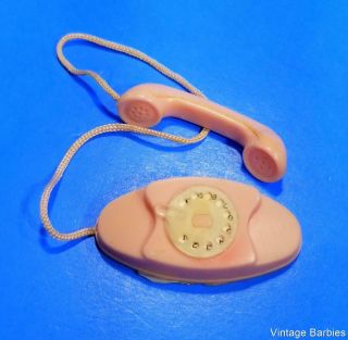 Skipper Doll Pink Telephone Vintage 1960 