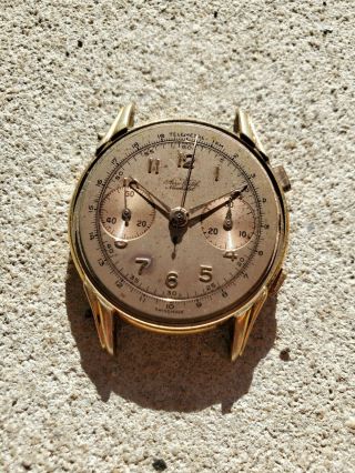 Vintage Swiss Made Mens 1970s Aero Neuchatel Diver Chrono Watch For Parts/repair