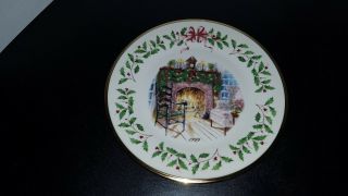 Lenox 9th Annual Holiday Collector Plate 1999 Winter 