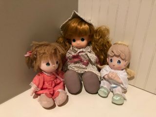 3,  Soft,  Vintage Precious Moments Dolls From A Smoke - Home.