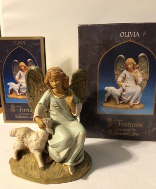 5 " Fontanini Figure Olivia,  Angel With Sheep