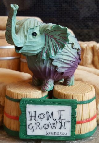 Home Grown Cabbage Elephant Collectible Figurine By Enesco 4025389