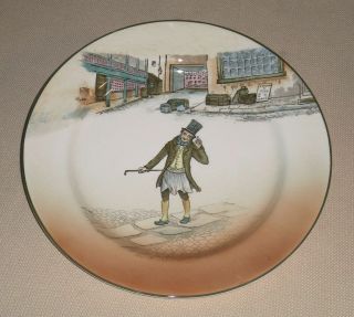 Vintage Pottery Large Plate D2443 Trotty Veck Royal Doulton Dickens Ware 34gz