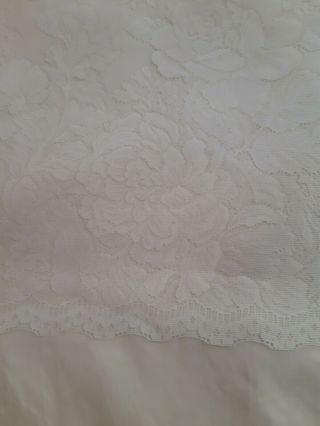 3 Panels Vintage JC Penny Off White Lace Curtain Panels55 Wide 80 Long 4