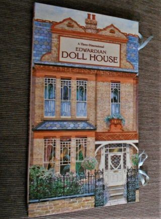 A 3 - D Three Dimensional Edwardian Doll House Pop - Up Book Illus Sanders 1995 Exc