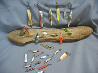 Vintage/antique Fishing Lures - 14 Metal Baits - Spinners - Mepp 