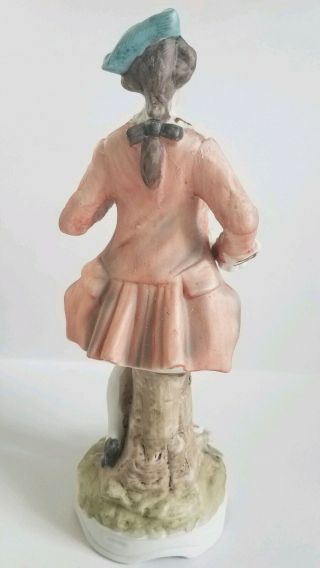 Vintage French Bisque Victorian Man Statue 11 1/4 