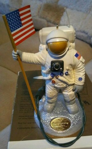 1994 Hallmark Christmas Ornament - Neil Armstrong 1969 Moon Landing W/ Voice