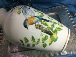 The Bluebirds of Summer Rudiskill Franklin porcelain japan VASE 11 