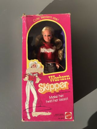 Vintage Western Skipper Mattel 5029 Doll 1981