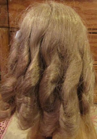 G176 Vintage 9 " Doll Wig For Antique French Or German Bisque Doll