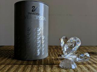 Swarovski Silver Crystal Large Butterfly 7639 055 000 - Mib