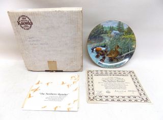 1987 The Northern Shoveler By Bart Jerner 5th Issue Plate W Packaging