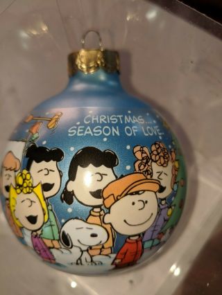 Vintage Peanuts Ornament 25th Anniversary Of Charlie Brown Chirstmas 1989 2