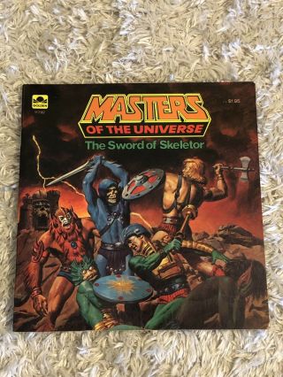 Vintage Childrens Golden Masters Of The Universe The Sword Of Skeletor Book