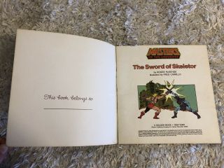 Vintage Childrens Golden Masters of the Universe The Sword of Skeletor Book 4