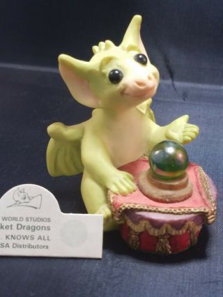 Whimsical World Of Pocket Dragons - Sees All… Knows All - 1995 W/box