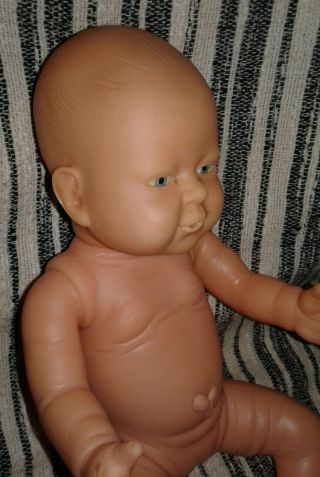 Vintage 1986 Just For Kids Anatomically Correct Doll Girl Blue Eyes