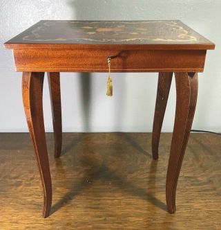 Vintage Made In Italy Jewelry Box Table
