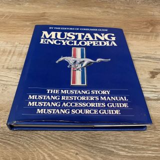 Vintage Mustang Encyclopedia Ford Hard Cover Coffee Table Book Accessories Guide