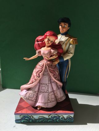 Jim Shore Disney Traditions Ariel And Prince " Worlds Unite " 4015337