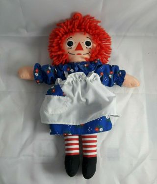 Vintage 1996 Raggedy Ann Doll 12 In - Hasbro
