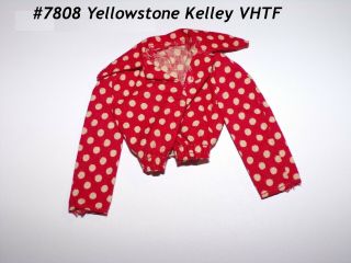 Vintage Barbie Red White Polka Dots Jacket 7808 Yellowstone Kelley Vhtf Minty
