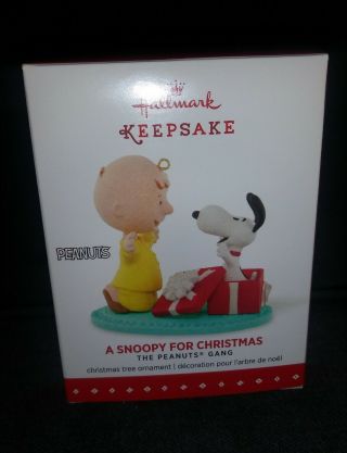 2015 Hallmark Keepsake Peanuts Ornament A Snoopy For Christmas: The Peanuts Gang