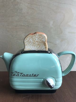Vintage Seafoam Tea Toaster Teapot Made By Swineside Teapottery In England