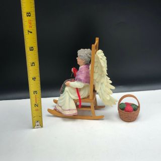 STUDIO HEAVENLY ANGELS TOM RUBEL retired figurine sculpture Ms Knitting stitch 1 3